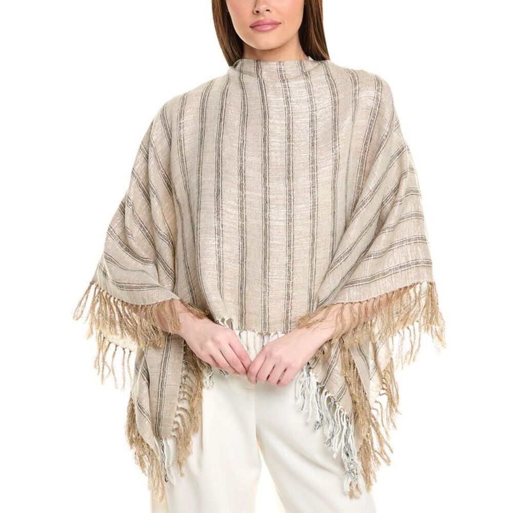 Brunello Cucinelli Linen-Blend Poncho